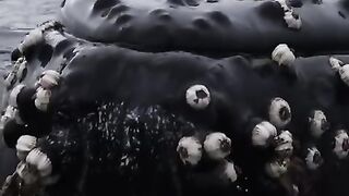 Insanely Friendly Humpback whale plays with boat