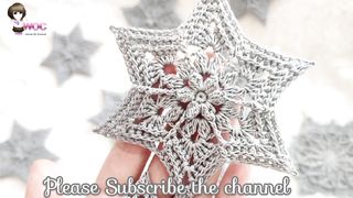 Crochet motif| Crochet Star | Knitting