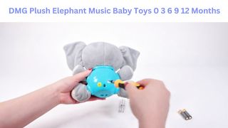 DMG Plush Elephant Music Baby Toys 0 3 6 9 12 Months