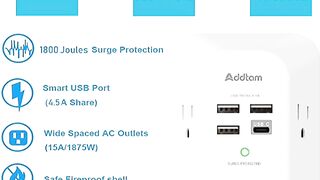 USB Wall Charger Surge Protector https://amzn.to/3Row5AN