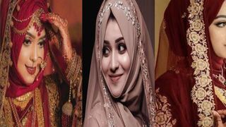 Latest bridal dress |hijab bride style | beautiful bride