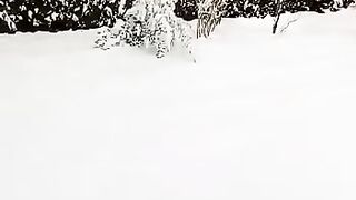Nice snow fall in Parachinar