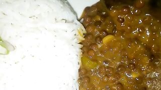 Daal masoor with boiled rice