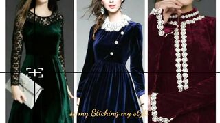 Velvet Dress Designe Ideas
