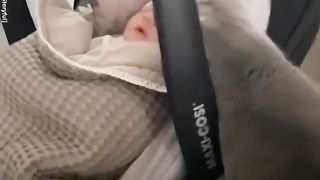 Cute cat with little baby