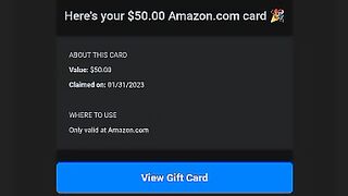50$ Amazon Gift Card Free