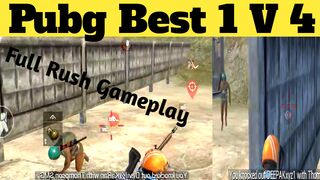 Pubg Best 1V4 | Full Rush Gameplay Video
