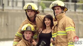 Funny selfies with Firemen or Cops