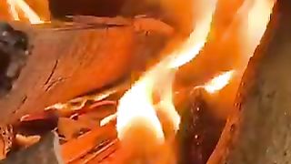 Wood fire