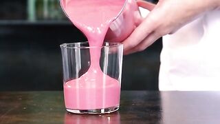 Man Pouring Strawberry Milk