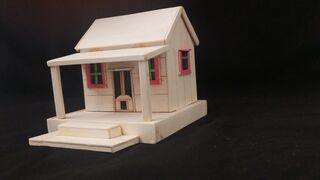 DIY how to make icecream stick house