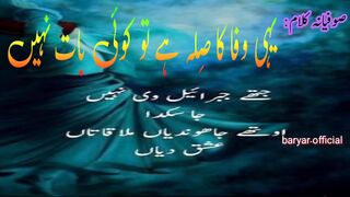 یہی وفا کا صلہ ہے تو کوئی بات نہیں