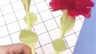 how to make a paper flower at home | hand made beautiful paper flower look's real