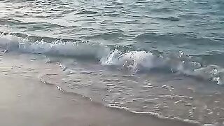 amazing sun set view in sea side