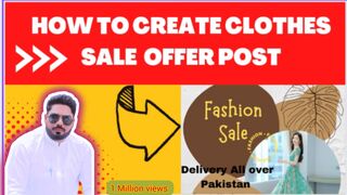 How to make professional sale offer post using Canva app