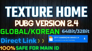 TEXTURE HOME CONFIG FOR PUBG 2.4 | NO LAG NO BAN