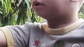 Kids in zoo