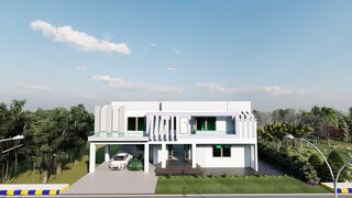 contemporary house walkthrough with lumion 10