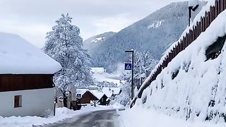 Beautiful weather today snow
