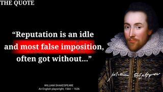 William Shakespeare's Statements which are better known in Youth to Not to Lament in Advanced Age