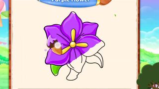 Color name with pictures for children, cartoon for kids