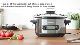 Hamilton Beach 6 Qt Digital Slow Cooker with Lid Lock | best gadget for kitchen available on amazon