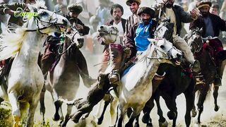 Buzkashi in Taliban Regime - مسابقات بزکشی در رژیم طالبان بسیار جالب