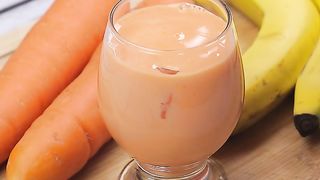 Carrot and banana shake