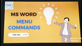 MS Word Menu Commands
