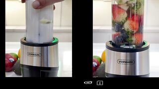 Vermark Personal Portable Bullet Blender, 500 Watt For Shakes and Smoothies