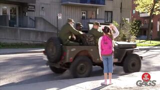 Emotional Reunion With Military Dad _ Just For Laughs