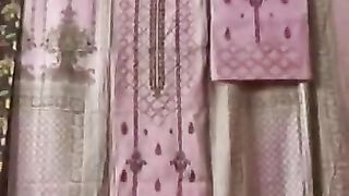 Cotton embroidery collection with lawn duptta