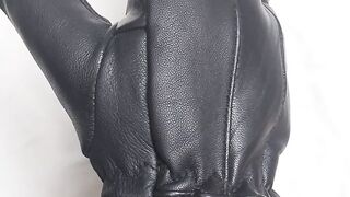 Saqi brand's Leather Gloves for sale 100 pure sheep leather gloves used in winter,fleece linning welcro adjustable wrist stiching