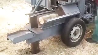 Колка дров на поток.  Мужские лайфхаки