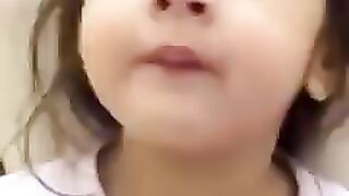 Cute little girl speak beautiful