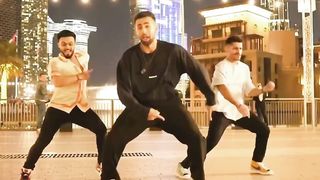 Dance near Burj Khalifa