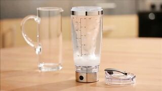 Electric Protein Shake Stirrer USB Shake Bottle Milk Coffee Blender Kettle Sports And Fitness Charging Electric Shaker Cup