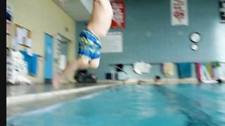 Kid Swimming very confidential