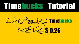 How to earn $ 0 26 just work for 20 minutes || ٹائم باکس میں صرف 20 منٹ کام کر کے  0.26 $ کیسے کما