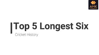 longest sixes in cricket