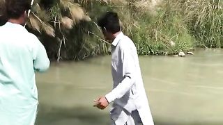 Fishing at Chashma Power house