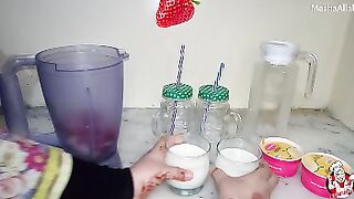 strawberry milkshake Recipe | #shorts