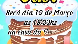 Convite de Aniversário Editável