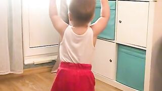 the incendiary kid is dancing.