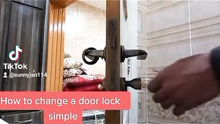 How to change door lock ????