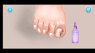ASMR foot cleaning animation