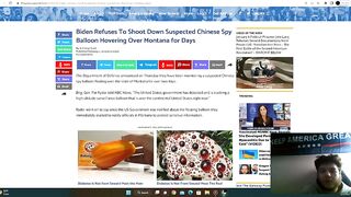 Chinese Spy Balloon Over US