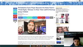 NHL Player Boycotts "Pride Night"