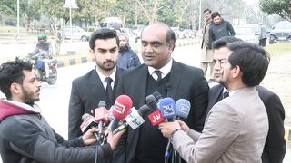 Sheikh Rashid lawyers press talk..