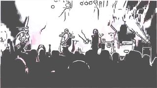 Heavy metal rock band music